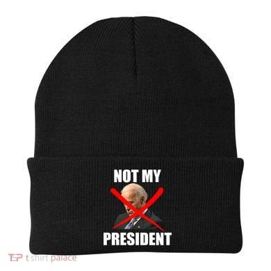 Not My President Trump Anti Biden Beanie