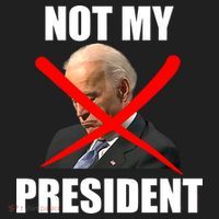 Not My President Trump Anti Biden Beanie thumb 2