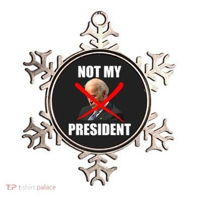 Not My President Trump Anti Biden Ornament