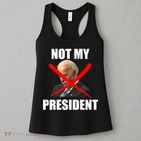 Not My President Trump Anti Biden Women's Tank Top thumb 3