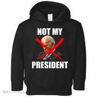 Not My President Trump Anti Biden Toddler Hoodie thumb 0