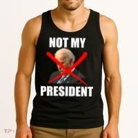 Not My President Trump Anti Biden Tank Top thumb 3