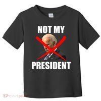 Not My President Trump Anti Biden Toddler T-Shirt thumb 0