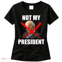 Not My President Trump Anti Biden Women's T-Shirt thumb 0