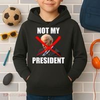 Not My President Trump Anti Biden Kids Hoodie thumb 2