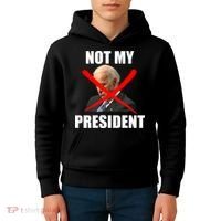 Not My President Trump Anti Biden Kids Hoodie thumb 4