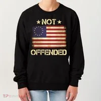 Not Offended Betsy Ross Flag Women's Sweatshirt thumb 0