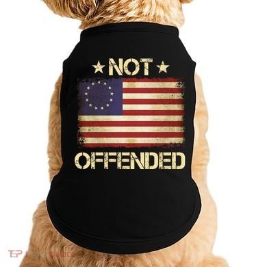 Not Offended Betsy Ross Flag Doggie Tank