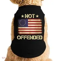 Not Offended Betsy Ross Flag Doggie Tank thumb 0