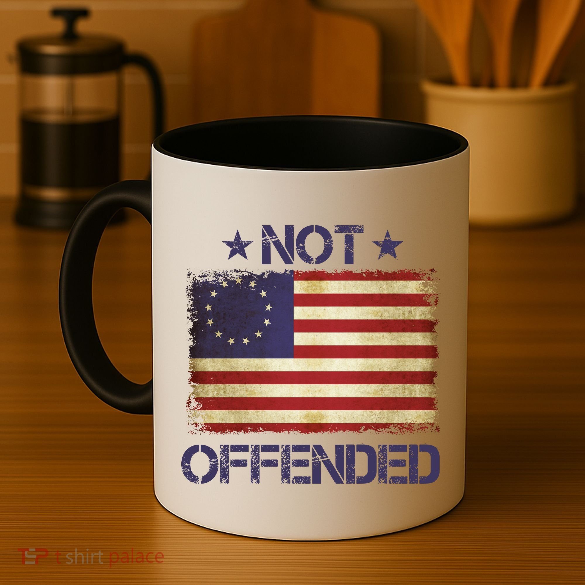 Not Offended Betsy Ross Flag Coffee Mug
