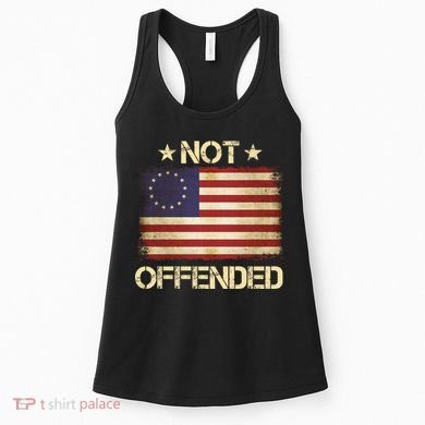 Not Offended Betsy Ross Flag Women's Tank Top