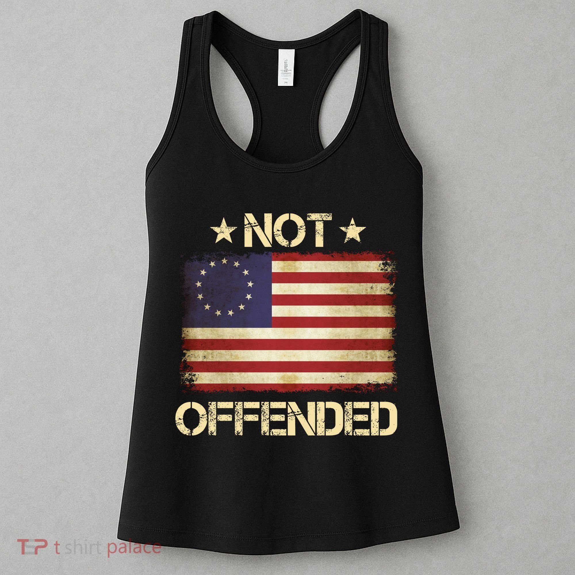 Not Offended Betsy Ross Flag Women's Tank Top