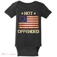 Not Offended Betsy Ross Flag Baby Bodysuit thumb 0