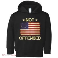 Not Offended Betsy Ross Flag Toddler Hoodie thumb 0