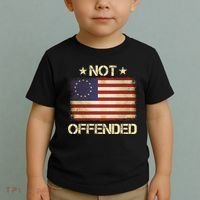 Not Offended Betsy Ross Flag Toddler T-Shirt thumb 2
