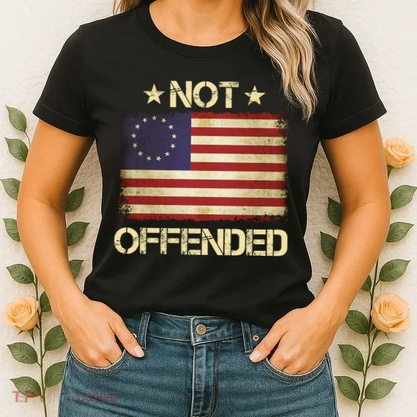Not Offended Betsy Ross Flag Women's T-Shirt