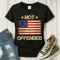 Not Offended Betsy Ross Flag Women's T-Shirt thumb 3
