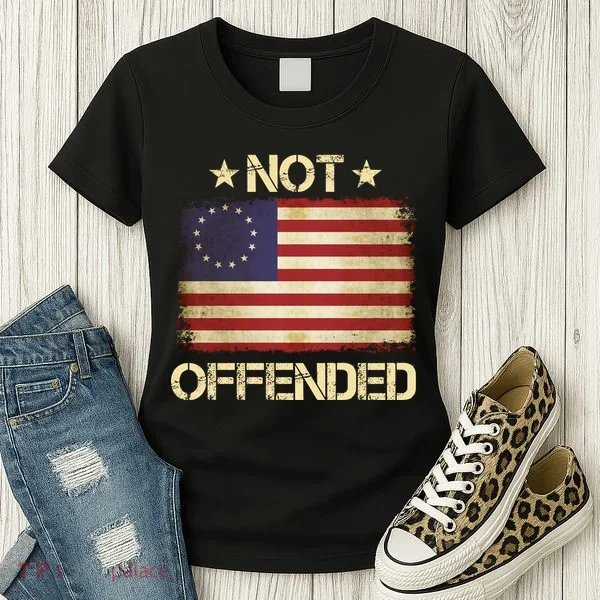 Not Offended Betsy Ross Flag Women's T-Shirt