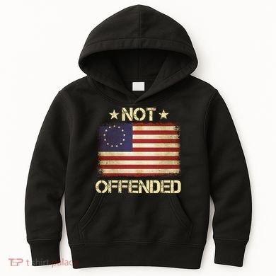 Not Offended Betsy Ross Flag Kids Hoodie