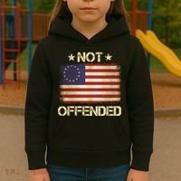 Not Offended Betsy Ross Flag Kids Hoodie thumb 3