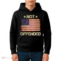 Not Offended Betsy Ross Flag Kids Hoodie thumb 4