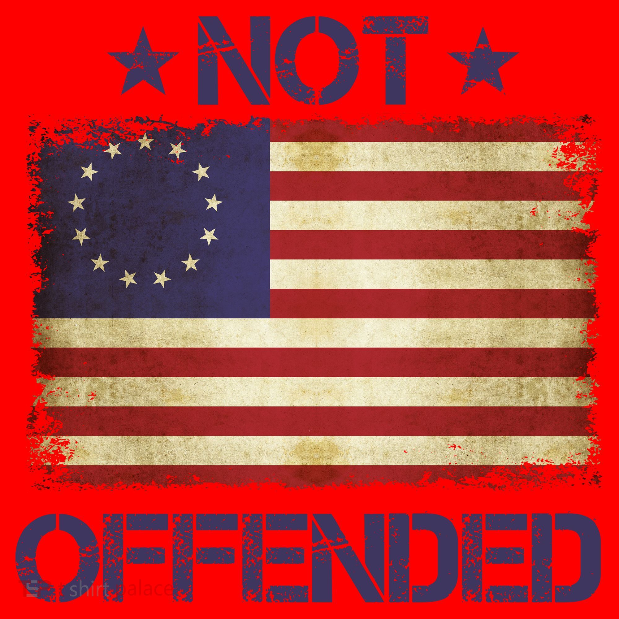 Not Offended Betsy Ross Flag Santa Hat