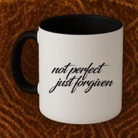 Not Perfect Just Forgiven Coffee Mug thumb 2