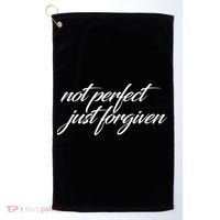 Not Perfect Just Forgiven Golf Towel thumb 0
