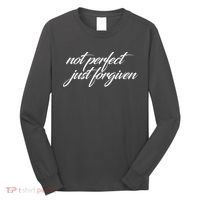 Not Perfect Just Forgiven Long Sleeve Shirt thumb 0