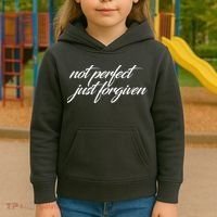 Not Perfect Just Forgiven Kids Hoodie thumb 3
