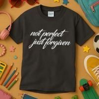 Not Perfect Just Forgiven Kids T-Shirt thumb 3