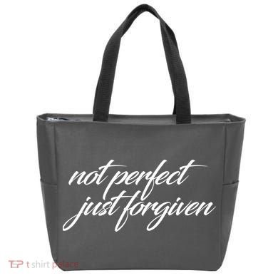 Not Perfect Just Forgiven Tote Bag