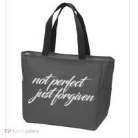 Not Perfect Just Forgiven Tote Bag thumb 3