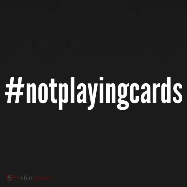 Not Playing Cards Doggie Tank