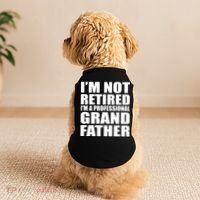 Not Retired I'm A Professional Grandfather Doggie Tank thumb 2