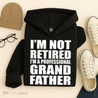 Not Retired I'm A Professional Grandfather Hoodie thumb 4