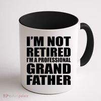 Not Retired I'm A Professional Grandfather Coffee Mug thumb 1