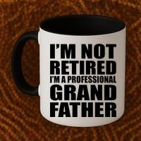 Not Retired I'm A Professional Grandfather Coffee Mug thumb 2
