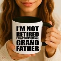 Not Retired I'm A Professional Grandfather Coffee Mug thumb 3