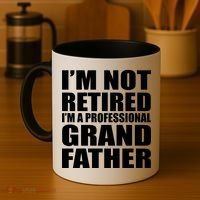 Not Retired I'm A Professional Grandfather Coffee Mug thumb 4