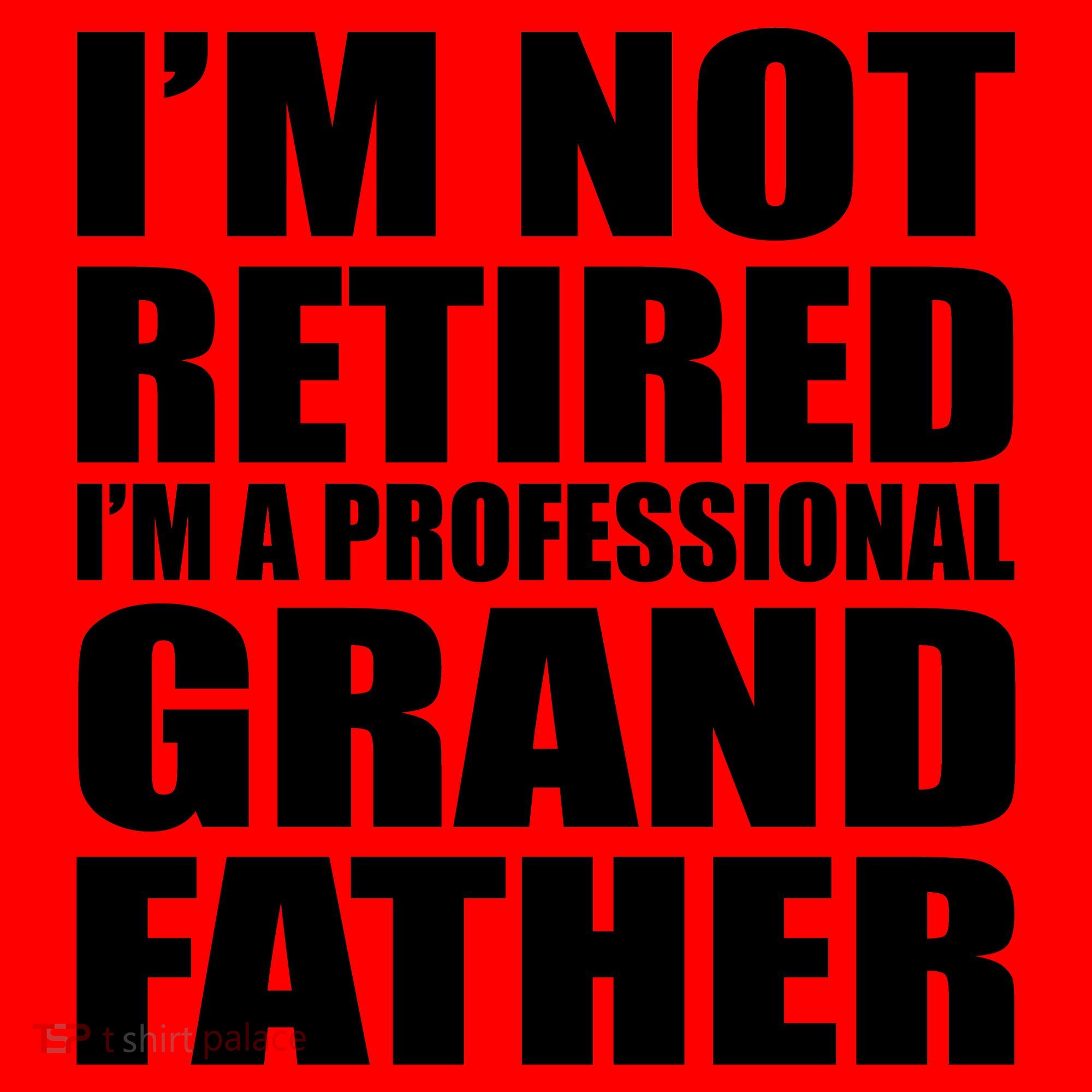 Not Retired I'm A Professional Grandfather Santa Hat
