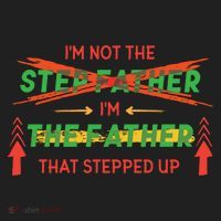 Not The Step Father Quote Beanie thumb 2