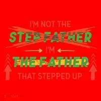 Not The Step Father Quote Santa Hat thumb 1