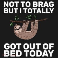 Not To Brag Got Out of Bed Doggie Tank thumb 4