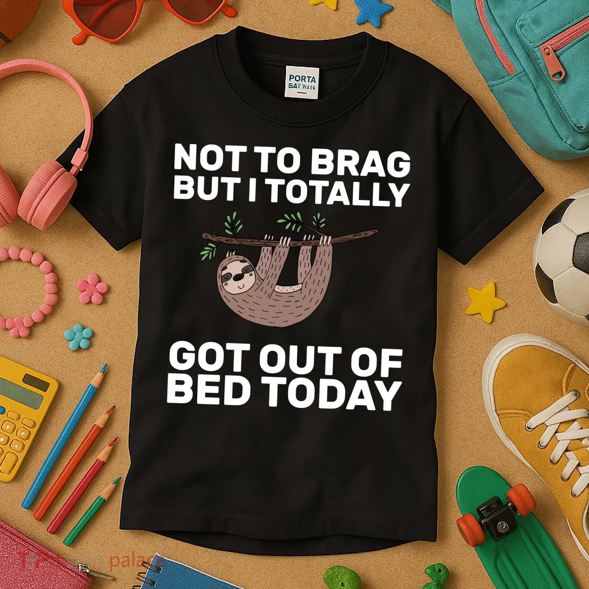 Not To Brag Got Out of Bed Kids T-Shirt