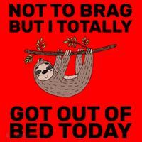 Not To Brag Got Out of Bed Santa Hat thumb 1