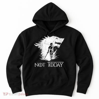 Not Today Arya Wolf Hoodie