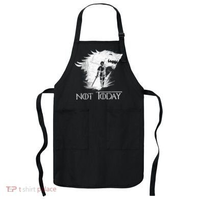 Not Today Arya Wolf Apron