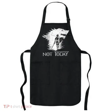 Not Today Arya Wolf Apron