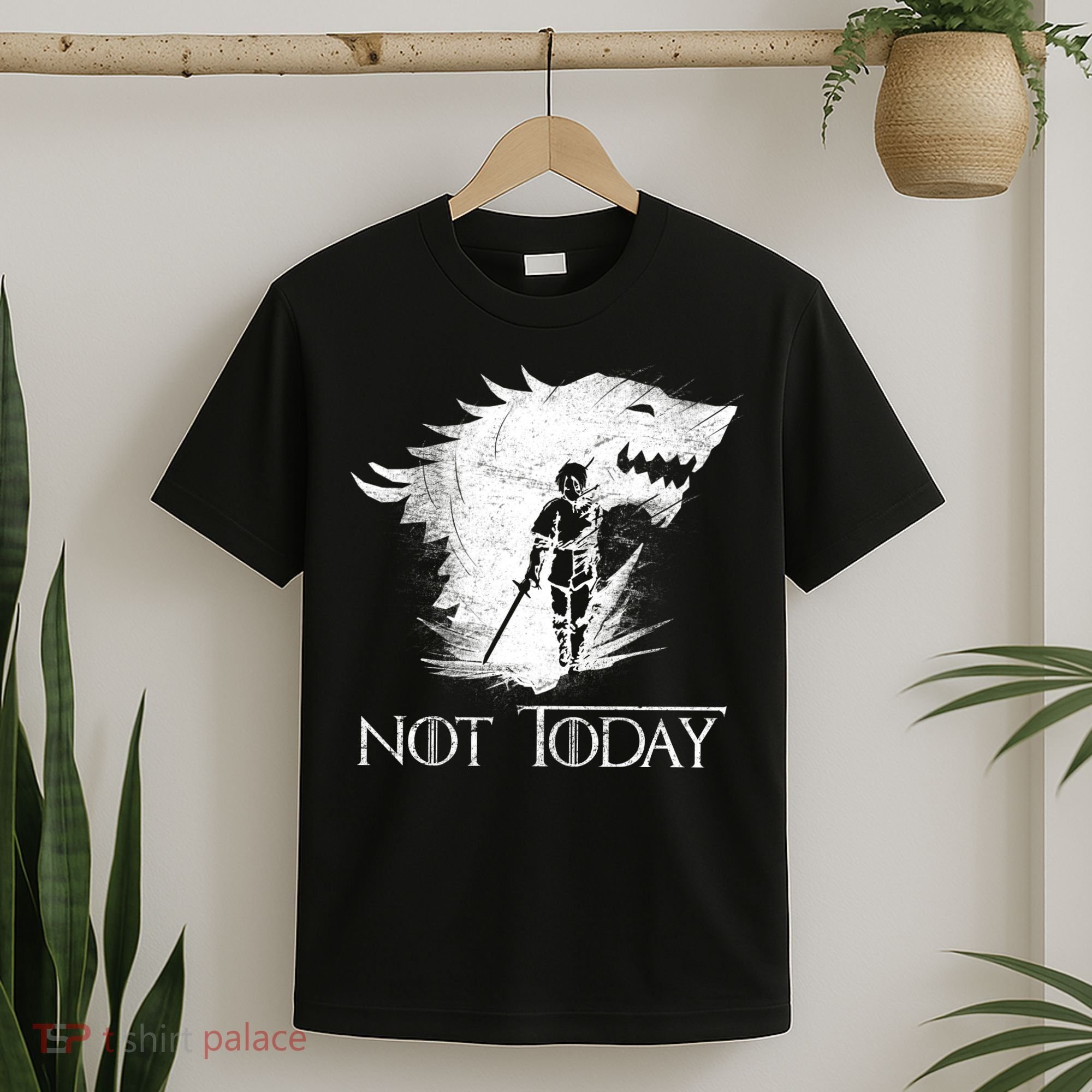 Not Today Arya Wolf T-Shirt